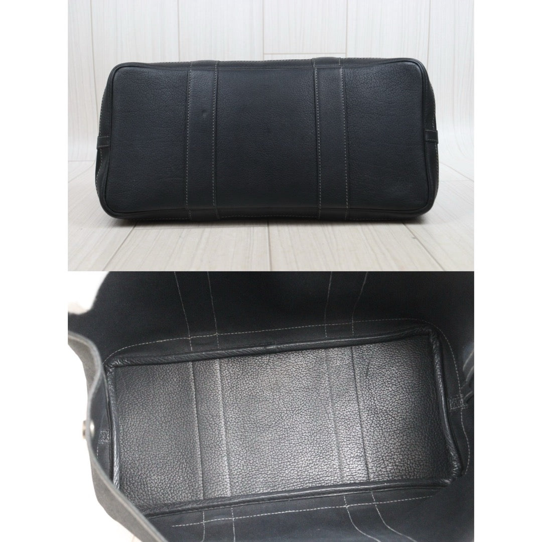 Include Entrupy Certificate of Authenticity｜Good ( Rank AB)｜ HERMES Garden Party 36 Black Handbag □G Stamp Made In 2003Year｜26062908