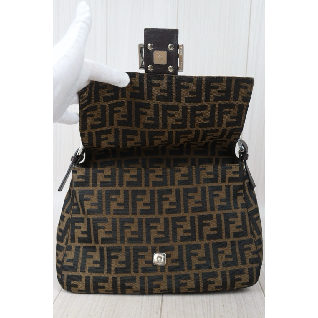 Very Good ( Rank A) ｜ FENDI Zucca Mamma Baguette Shoulder Bag ｜Q24090522