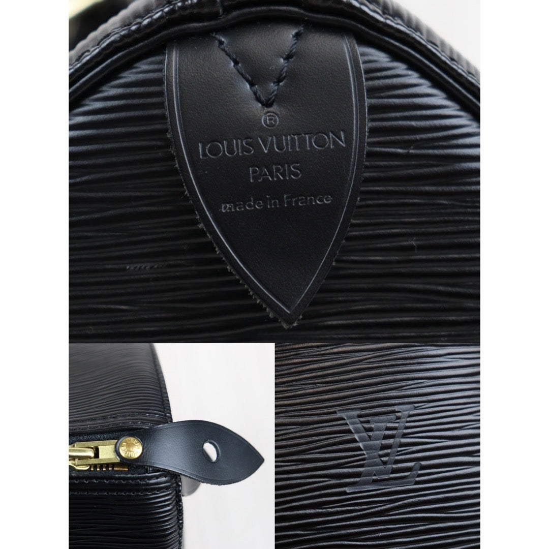 Rank AB ｜ LV Epi Speedy 25 Black Hand Bag｜V23113022