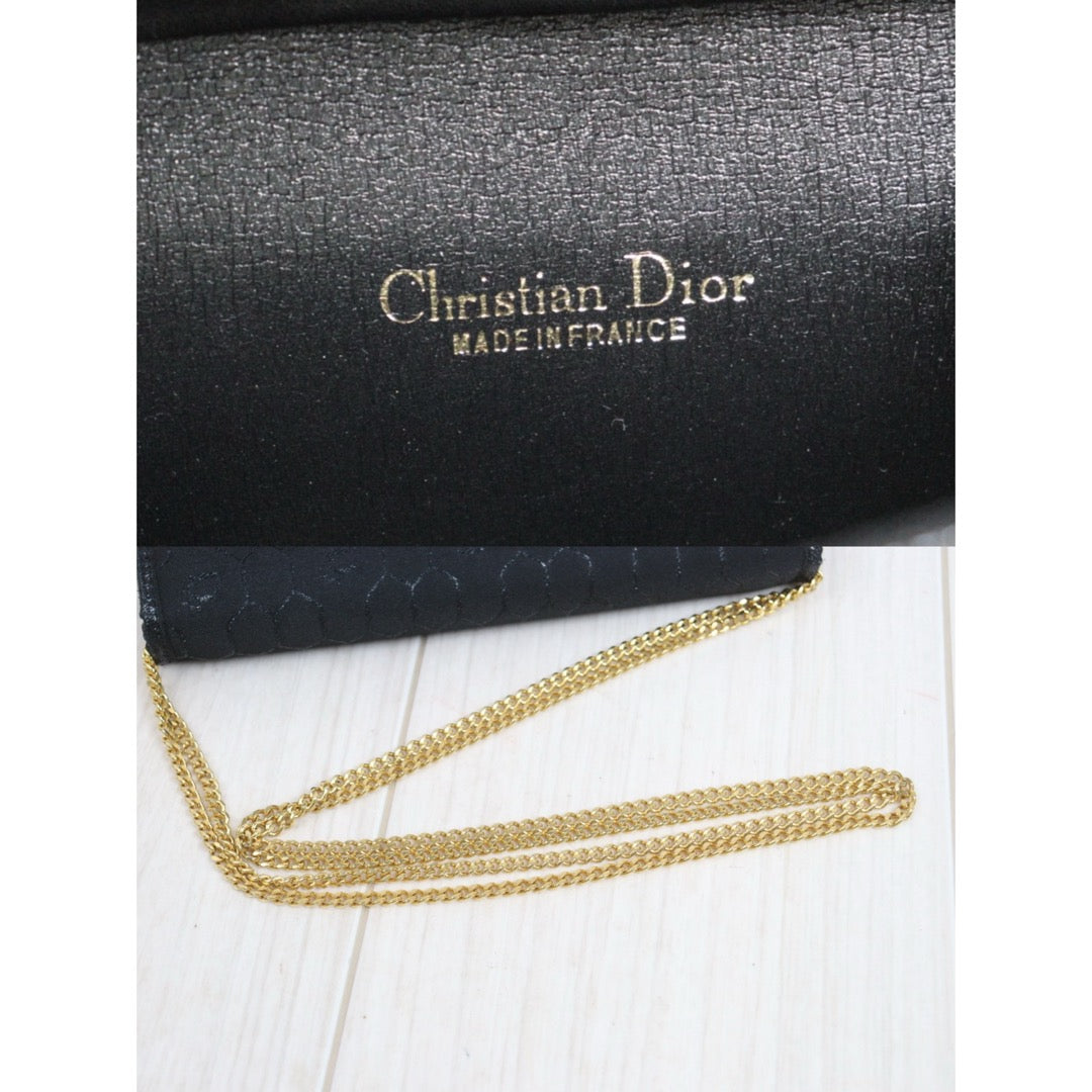 Include Entrupy Certificate of Authenticity｜Excellent（Rank SA）｜Dior  Honeycomb Canvas Chain Shoulder Bag ｜26100605