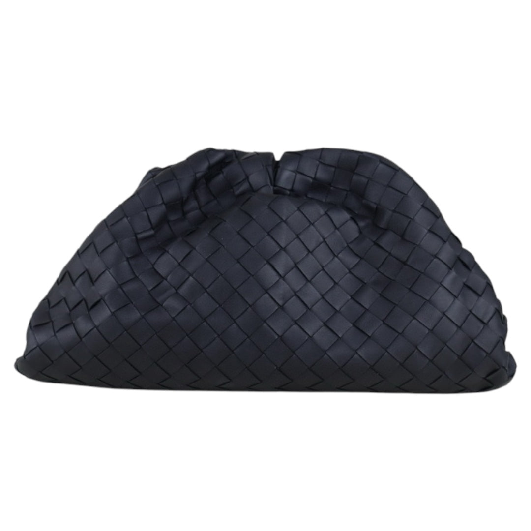 Excellent（Rank SA）｜ Bottega Veneta Lamb Skin Teen Pouch Classic Black｜S25032302