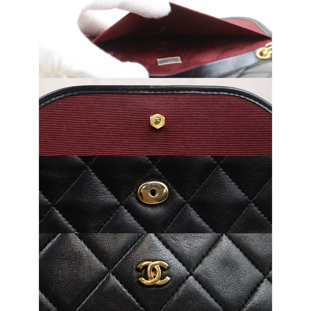 Very Good ( Rank A) ｜ CHANEL Mini Coco Mark Matrasse Lambskin Chain Shoulder Bag ｜25051320