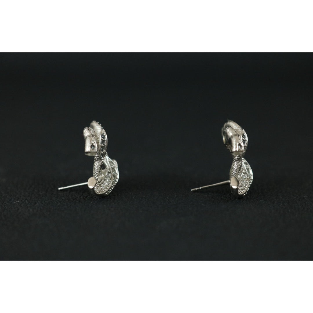 Include Authentic Detective Certificate of Authenticity｜Very Good ( Rank A) ｜CHANEL B17V COCO Mark Rhinestone Earrings Made In 2017Year｜S26040809