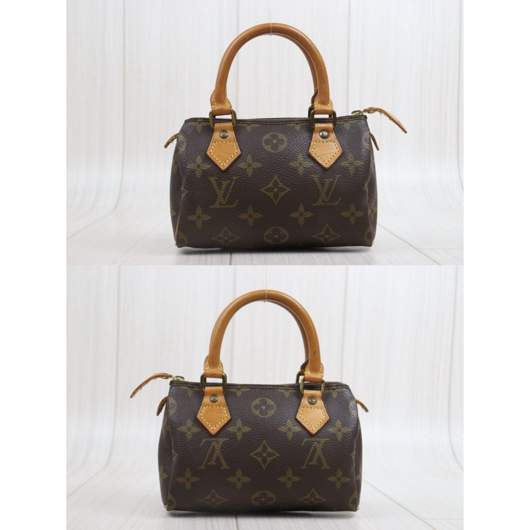 Include Entrupy Certificate of Authenticity｜Good ( Rank AB) ｜ Louis Vuitton Monogram Mini Speedy  Hand Bag With Shoulder Strap｜26090704