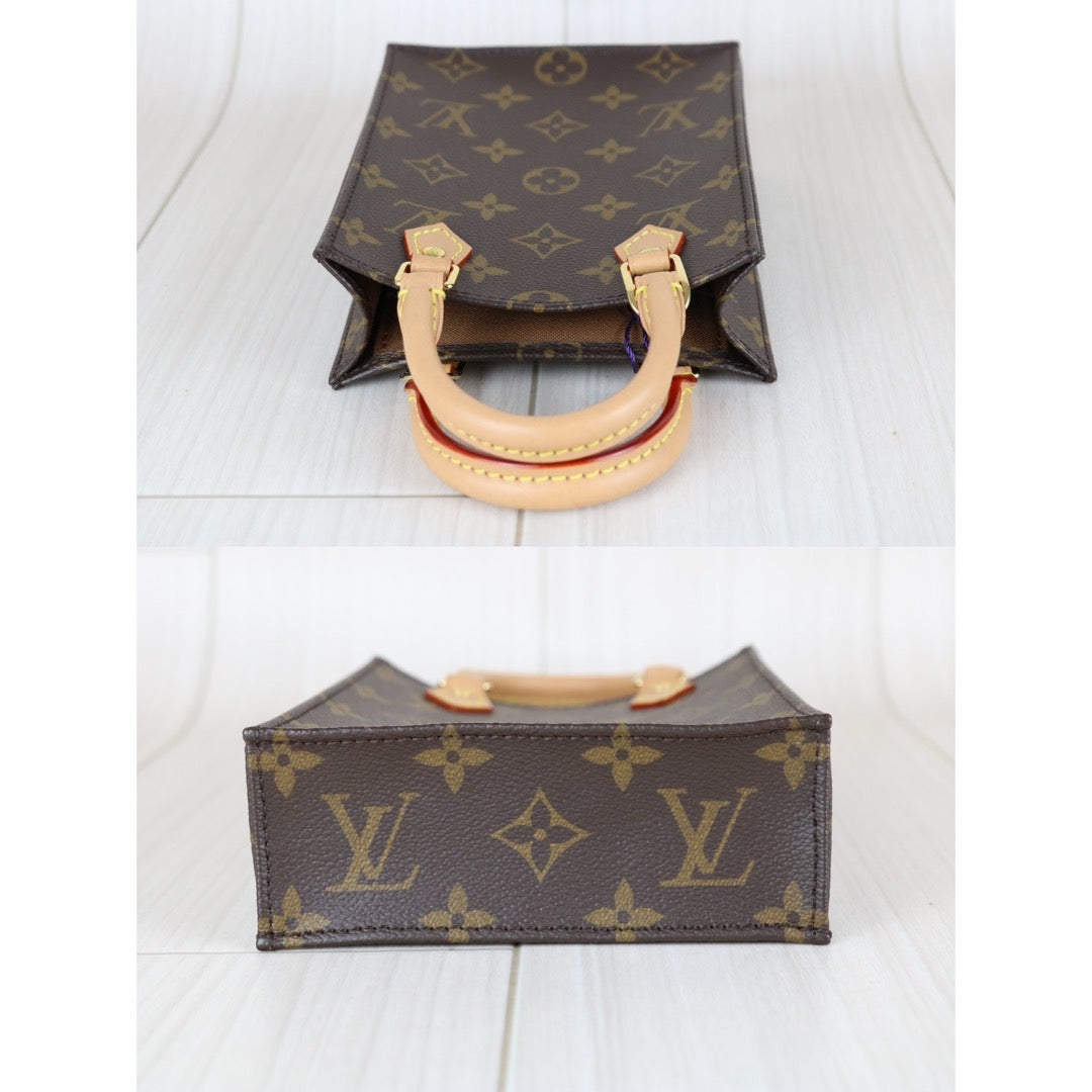 Very Good ( Rank A)｜ LV Monogram  Petit Sac Plat MINI Tote Bag Shoulder Bag｜S25073004