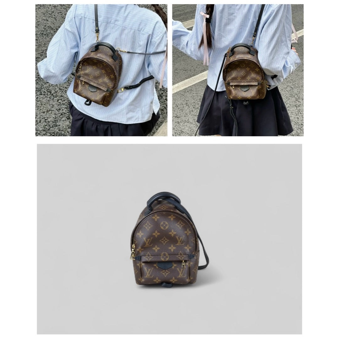 Very Good ( Rank A) ｜  LV Monogram Coated Canvas Mini Palm Springs Backpack｜S25041802