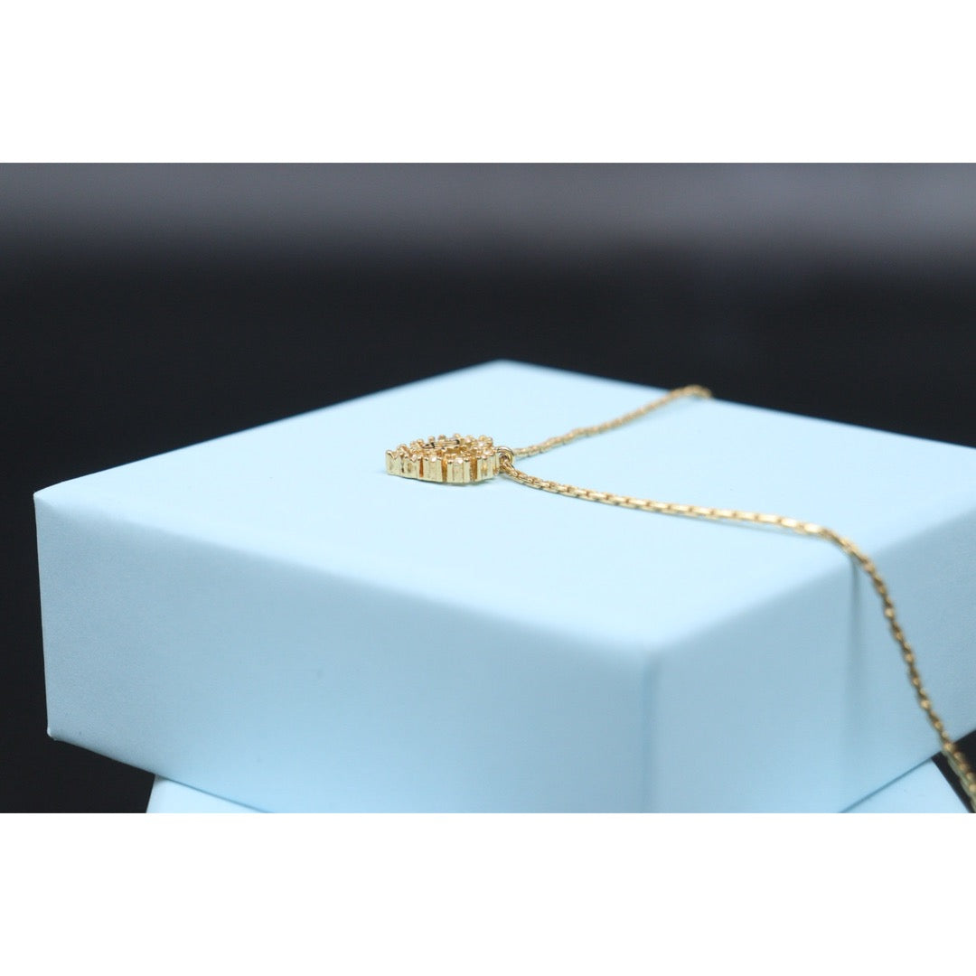 Very Good ( Rank A) ｜ Dior CD Heart Rhinestone Necklace ｜V25110623