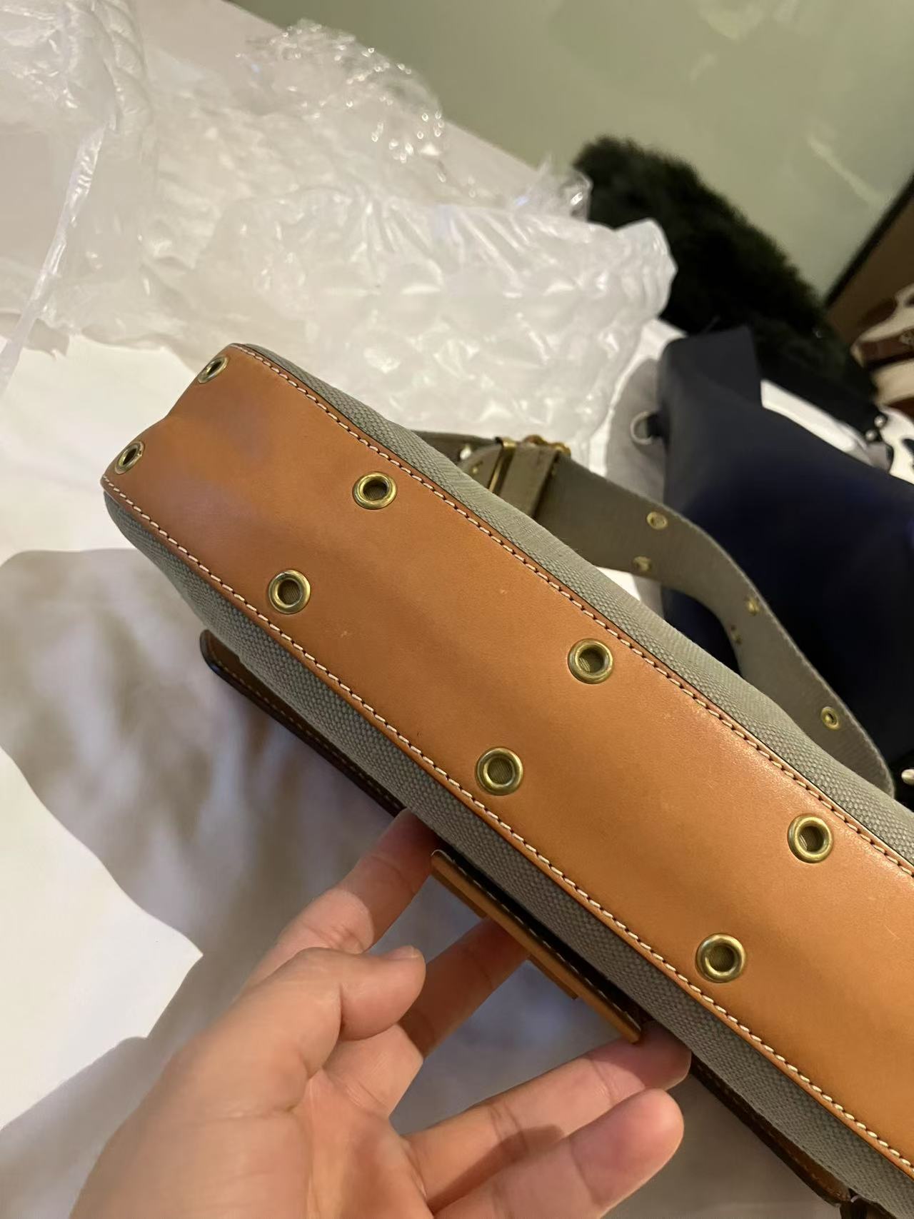 Dior Punk Canvas Shoulder Bag