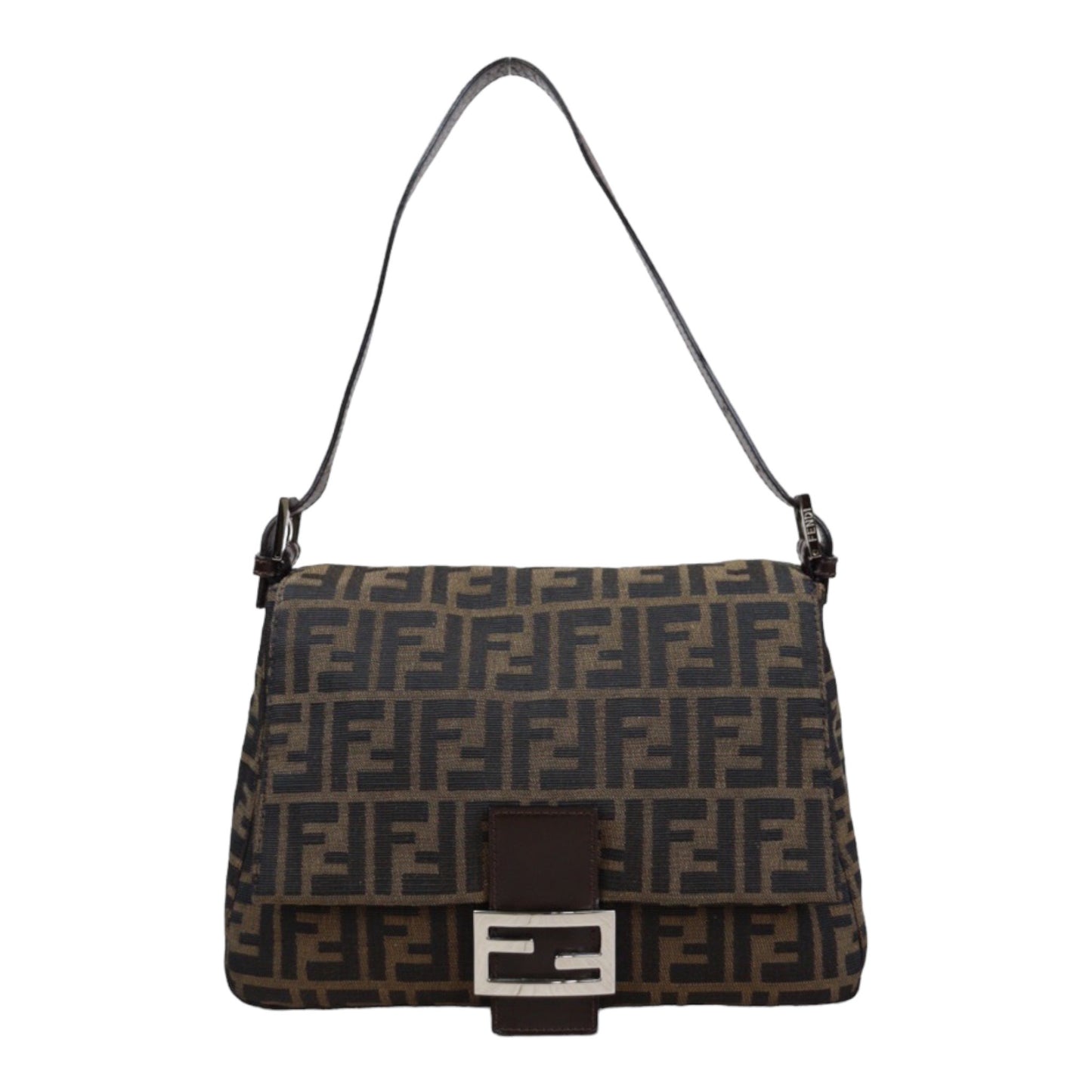 Rank A｜ FENDI Zucca Mamma Baguette Shoulder Bag ｜23122404