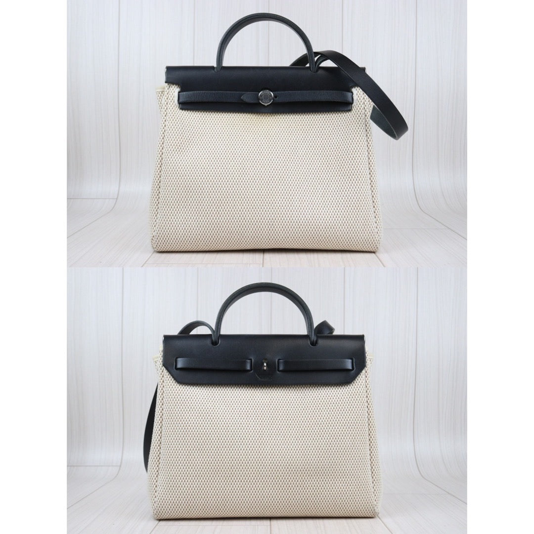 Rank A ｜ HERMES Herbag PM  □G Stamp With Change Bag  Made In 2003 Year｜24012912