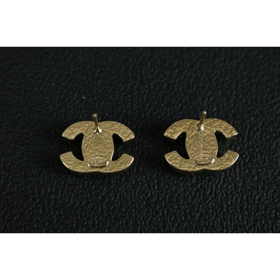 Very Good ( Rank A) ｜ CHANEL 08V Coco Mark Pearl Golden Earrings Made In 2008Year ｜S25121112