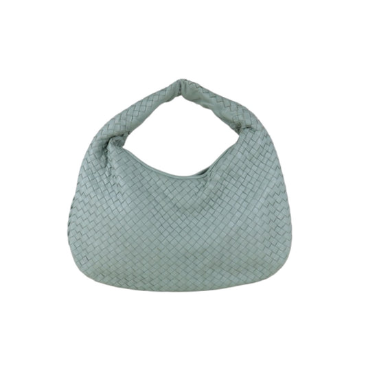 Include Entrupy Certificate of Authenticity｜Good ( Rank AB)｜ Bottega Veneta Lamb Skin Braid Shoulder Bag Glacier｜S26073106