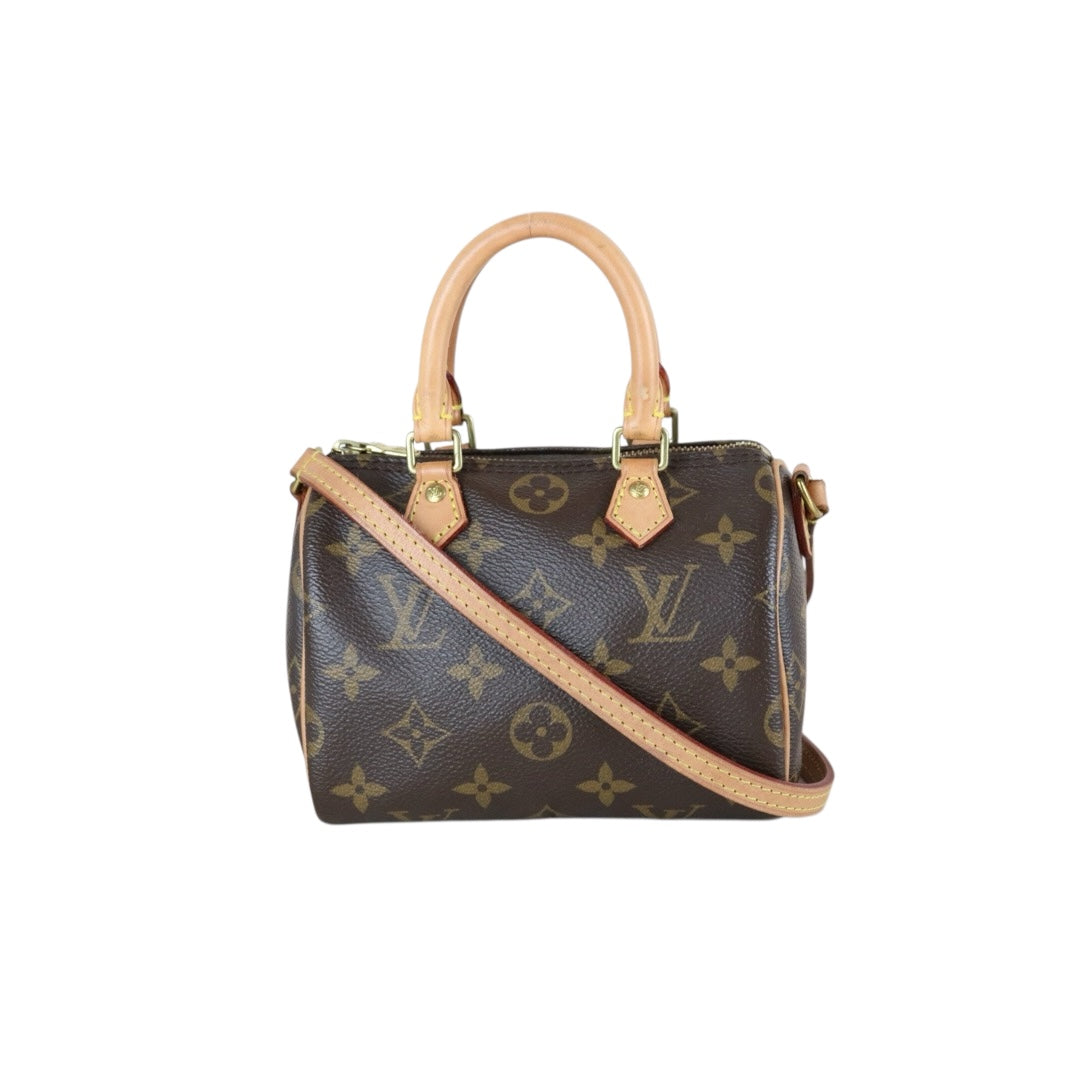 Good ( Rank AB)｜LV Monogram Nano Speedy  Shoulder Bag｜S25070703