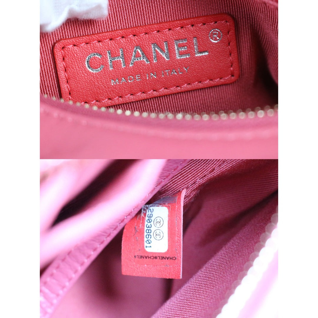 Include Entrupy Certificate of Authenticity｜Very Good ( Rank A) ｜ CHANEL Calf skin Gabrielle Small Shoulder Bag Pink Made In 2020Year｜S26033103