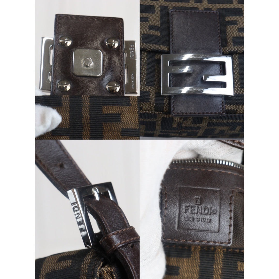 Rank A｜ FENDI Zucca Mamma Baguette Shoulder Bag ｜23090721