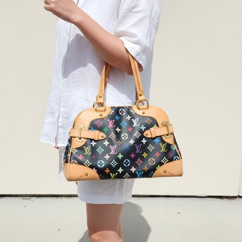Include Entrupy Certificate of Authenticity｜Very Good ( Rank A)｜  Louis Vuitton Monogram  Multicolor Claudia Hand Bag ｜S25110306