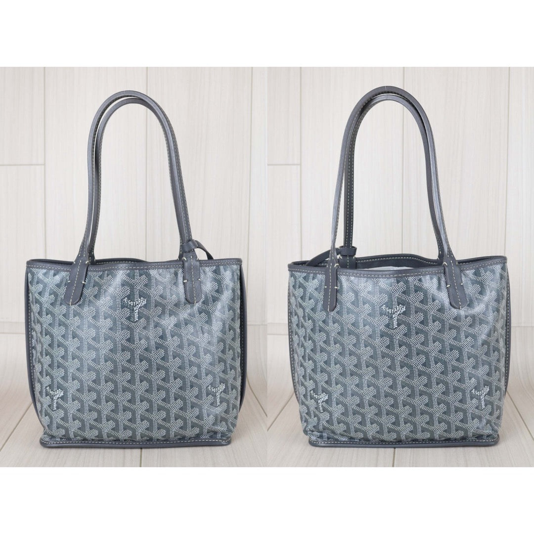 Very Good ( Rank A) ｜ Goyard Anjou Mini Tote Bag Gray｜X25111308