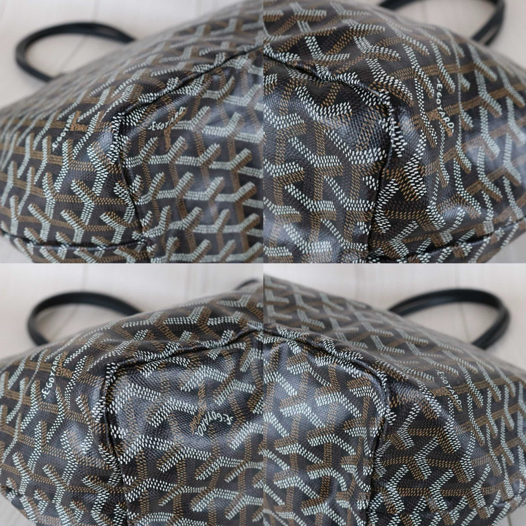 Very Good ( Rank A)｜ Goyard Saint-Louis MM Tote Bag Black｜S25112911