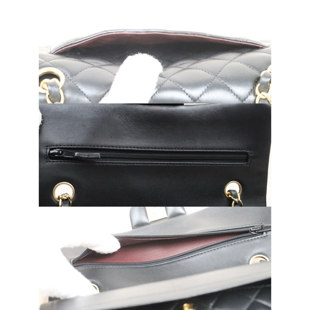 Excellent（Rank SA）｜ Full Set CHANEL Lamb Skin Matrasse Double Flap 23 Shoulder Bag Black Made In 2021-2022Year｜S25081009