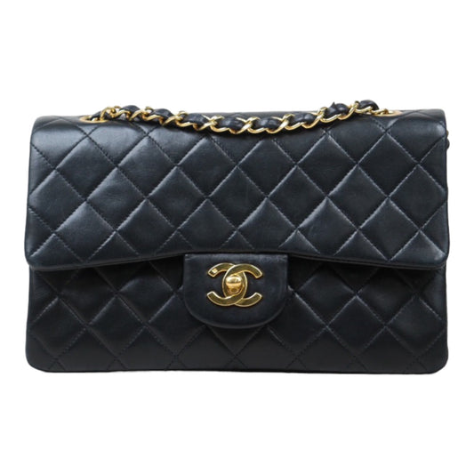 Rank AB｜ CHANEL Matrasse Double Flap 23 Shoulder Bag Black Made In 1991-1994Year｜P24061140