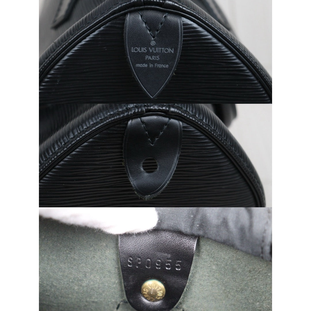 Good ( Rank AB)｜ LV Epi Speedy 25 Hand Bag Black｜25091601