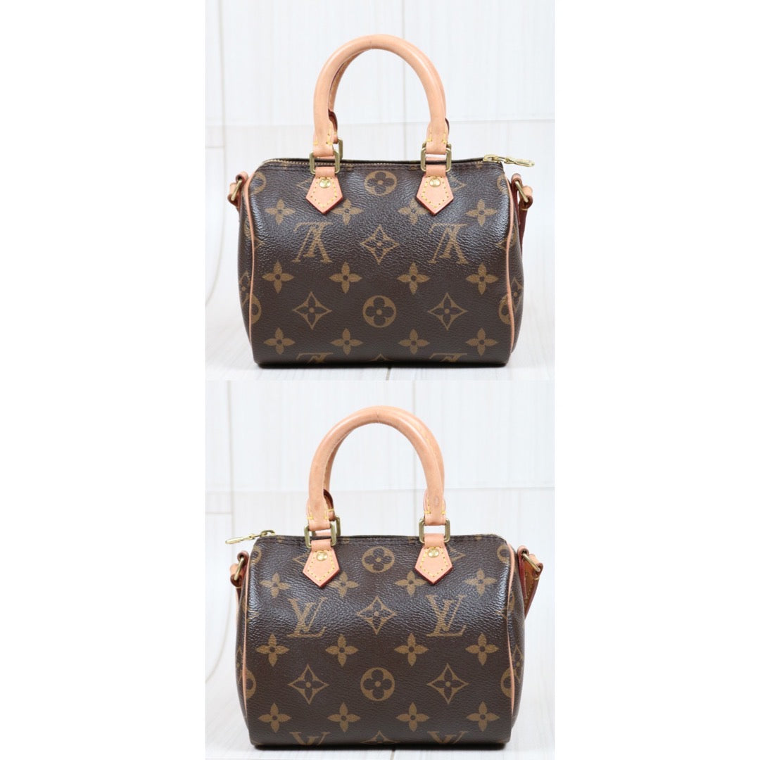 Rank A ｜LV Monogram Nano Speedy  Shoulder Bag｜S24042202