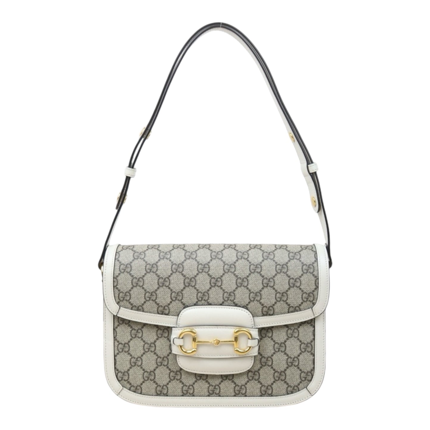 Very Good ( Rank A) ｜GUCCI GG Campus 1955 White Beige Shoulder Bag｜P24092402