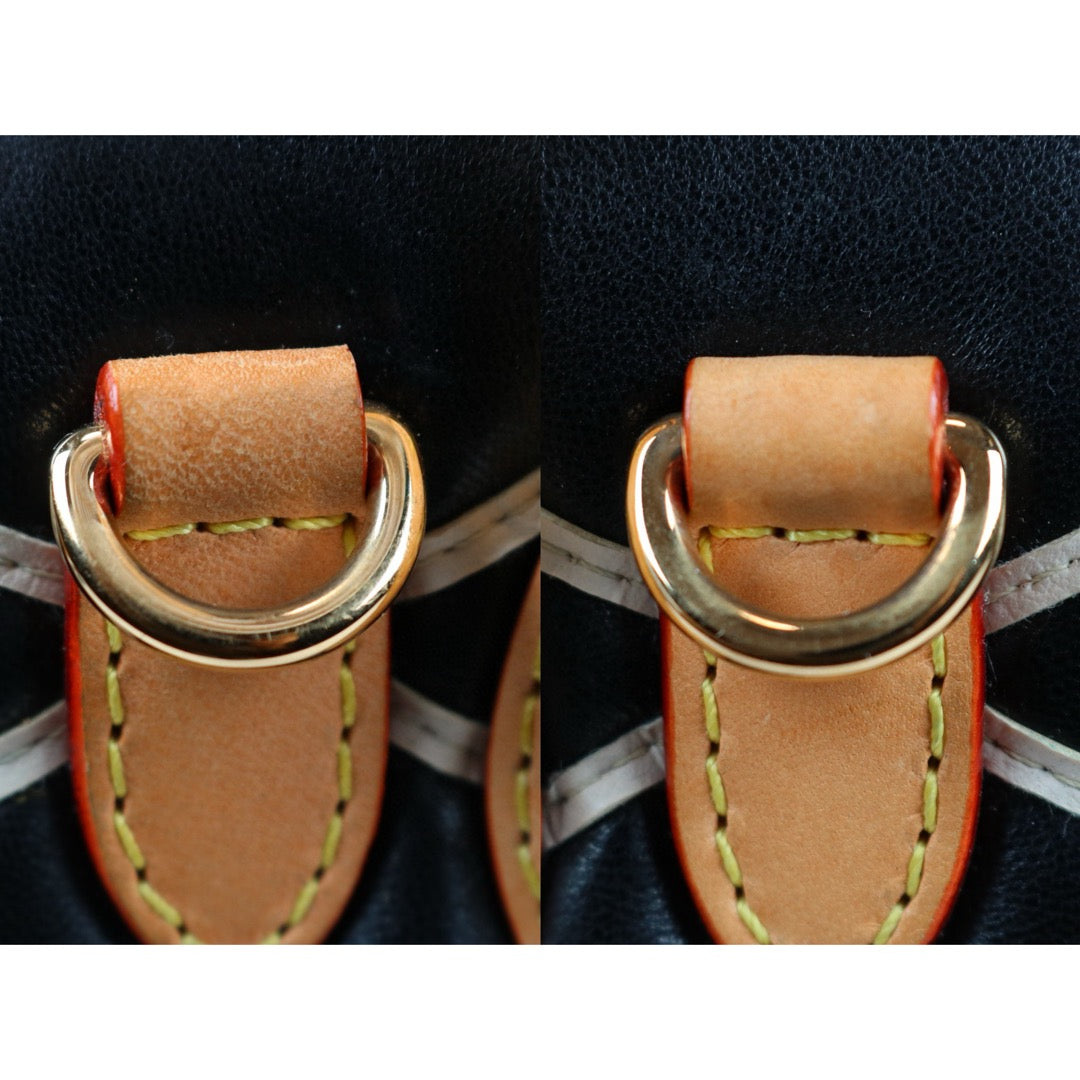 Rank A｜ LV Doc PM Black Leather Top Handle Crossbody Shoulder Bag  ｜S24080503