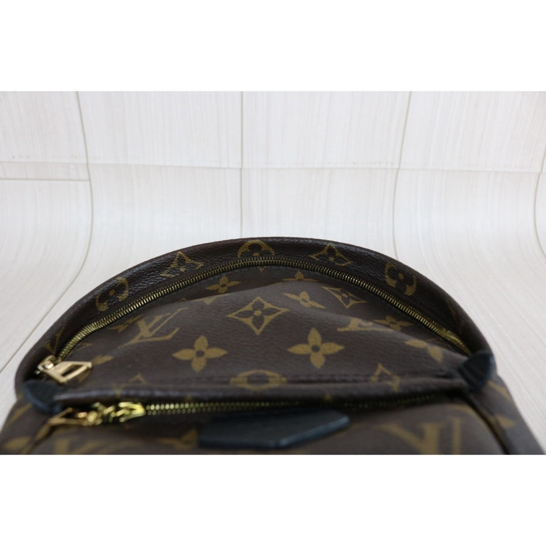 Include Entrupy Certificate of Authenticity｜Good ( Rank AB)｜  Louis Vuitton Monogram Coated Canvas Mini Palm Springs Backpack｜X26052602