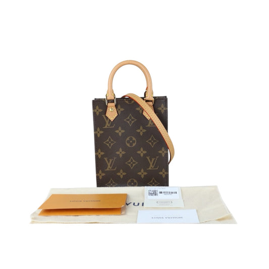 Very Good ( Rank A)｜ LV Monogram Petit Sac Plat MINI Tote Bag Shoulder Bag｜X25091401