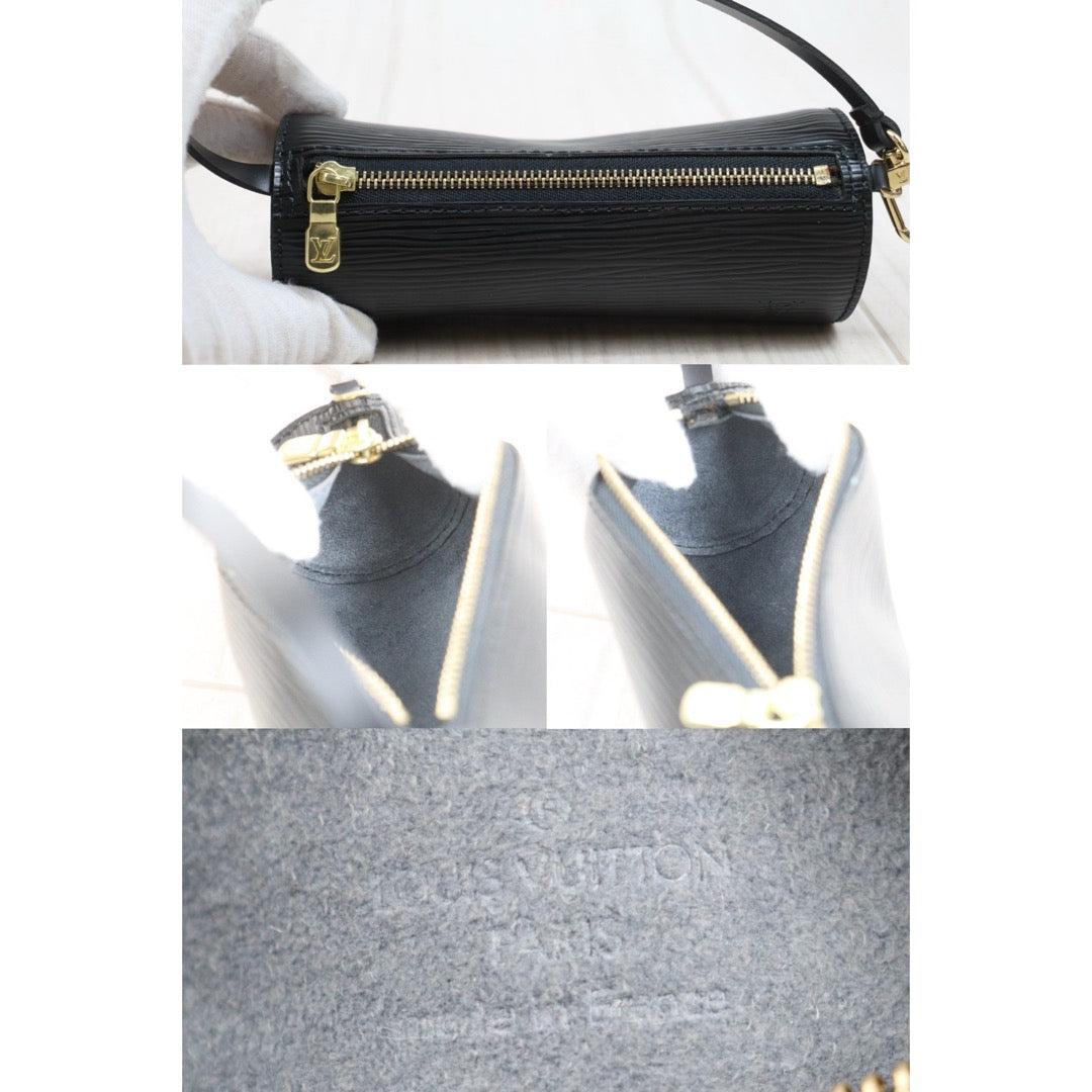 Include Entrupy Certificate of Authenticity｜Very Good ( Rank A)｜ Louis Vuitton Epi Soufflot Handbag Black｜26042814