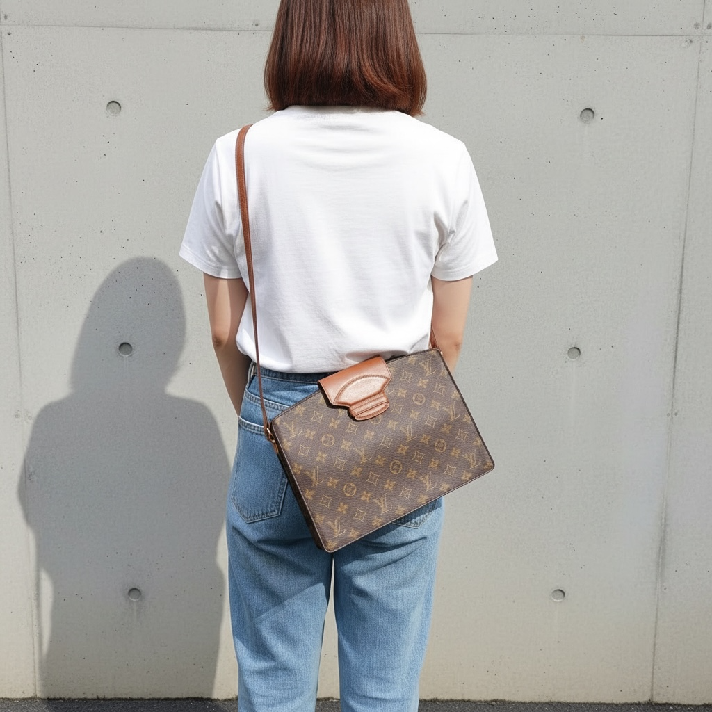 Include Entrupy Certificate of Authenticity｜Good ( Rank AB)｜ Louis Vuitton Monogram Courcelles Shoulder bag ｜26040701