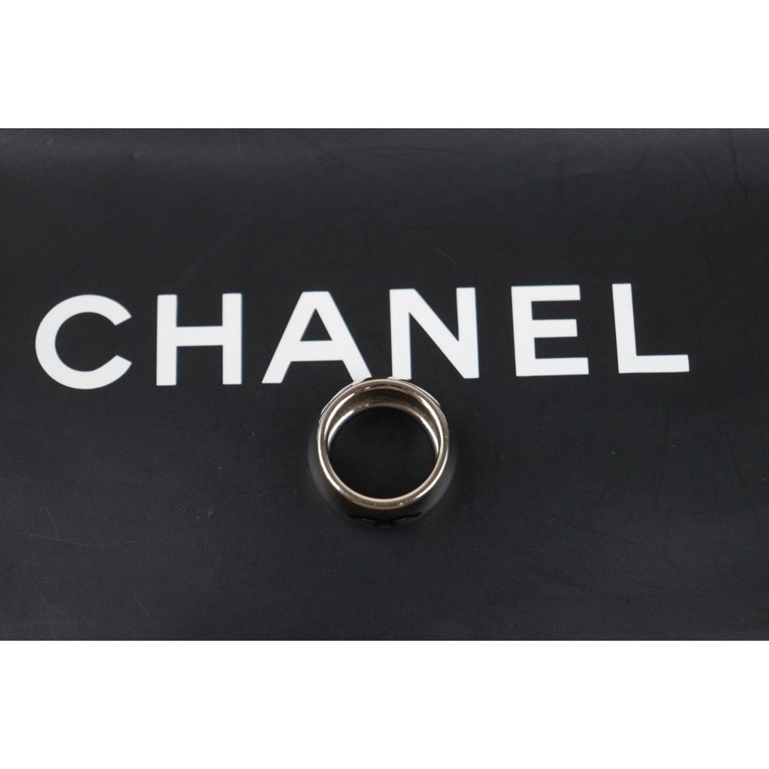 Good ( Rank AB)｜ Chanel Heart Coco Mark Silver 925 Ring #15 ｜V25052106