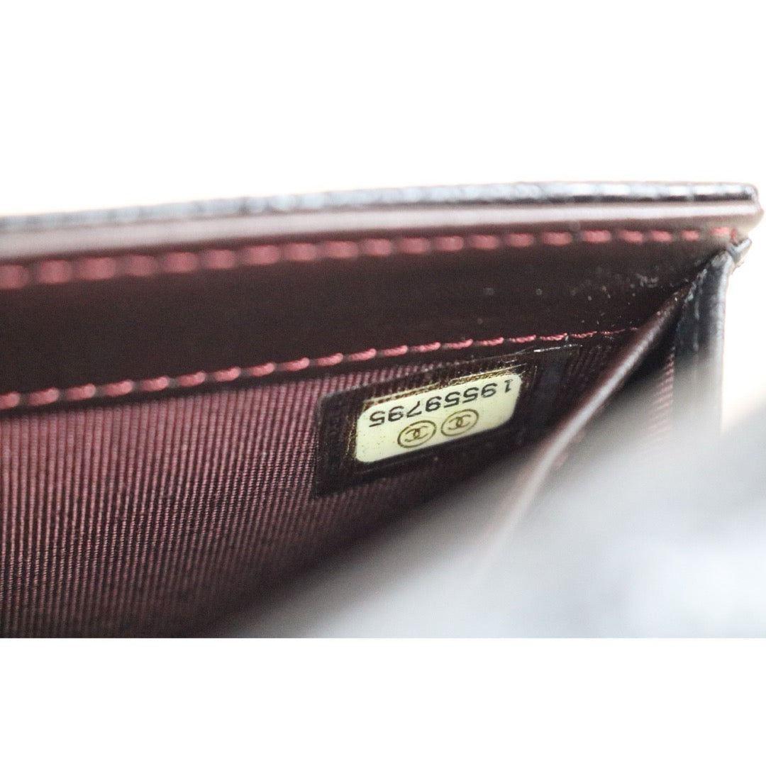 Include Entrupy Certificate of Authenticity｜Very Good ( Rank A)｜CHANEL Caviar Skin Black Long Wallet Made In 2014Year｜X26061203