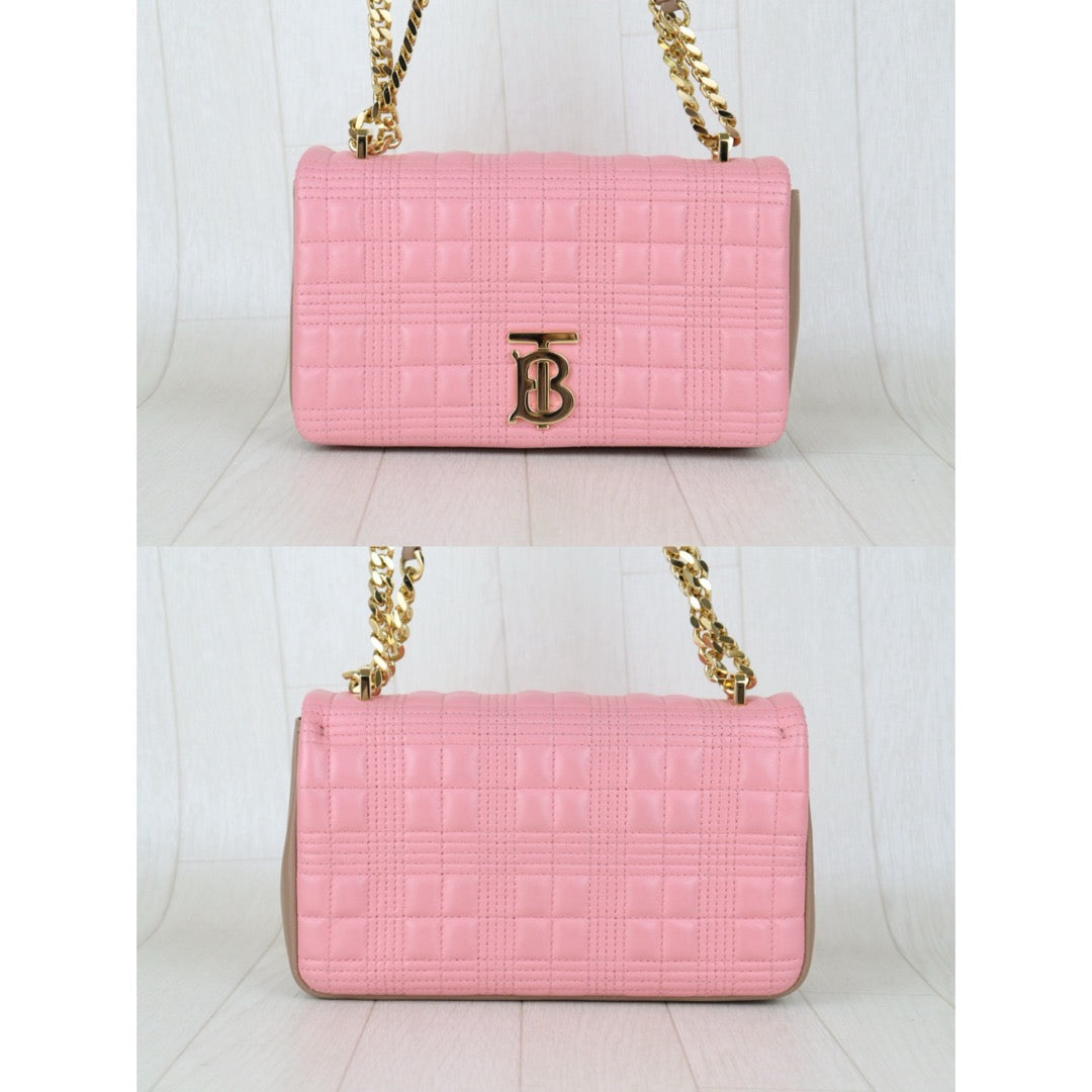 Very Good ( Rank A)｜BURBERRY Matrasse Chain Lola Shoulder Bag Pink ｜H25063011