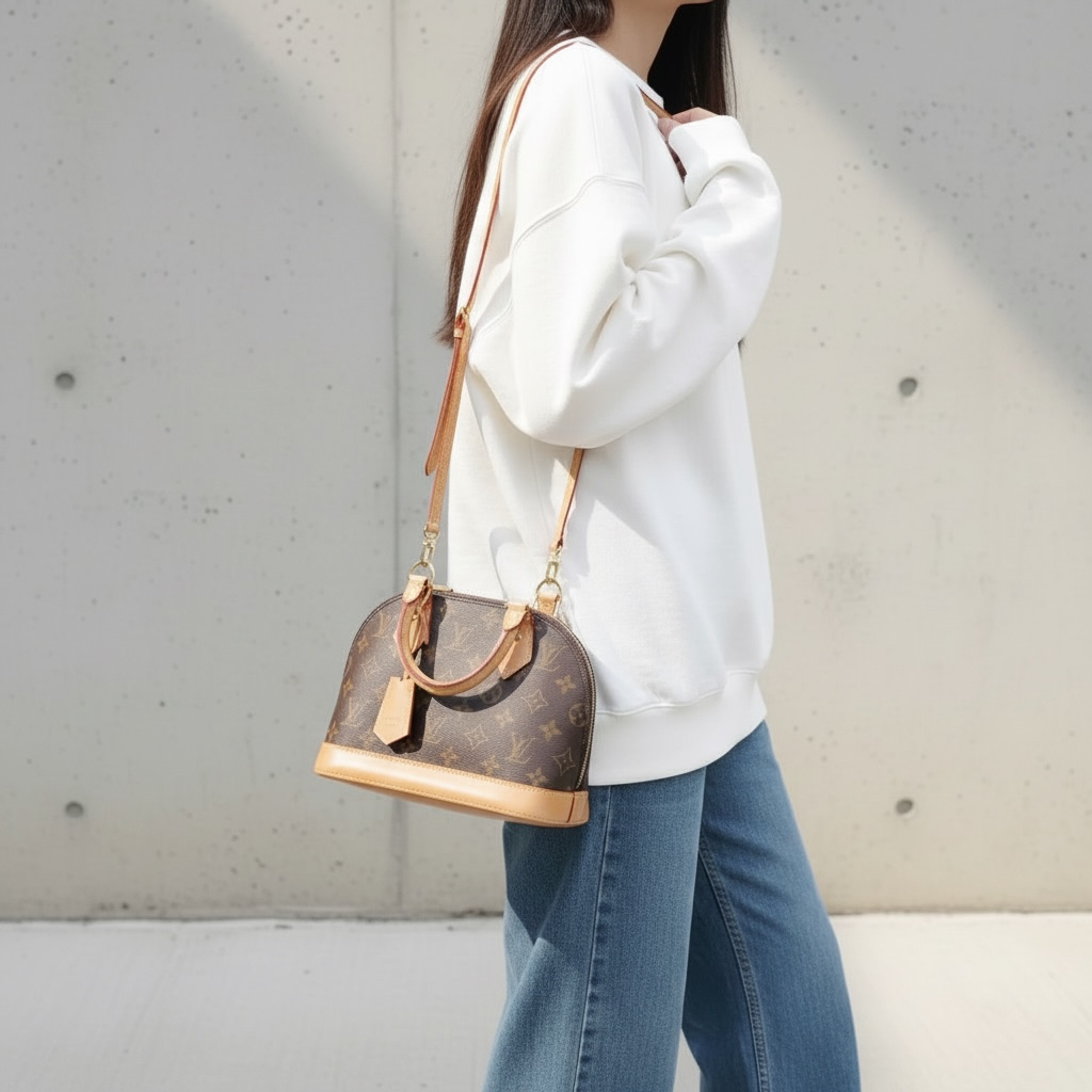 Include Entrupy Certificate of Authenticity｜Good ( Rank AB)｜Louis Vuitton Monogram Alma BB HandBag Shoulder Bag IC Chips Model｜H25052607