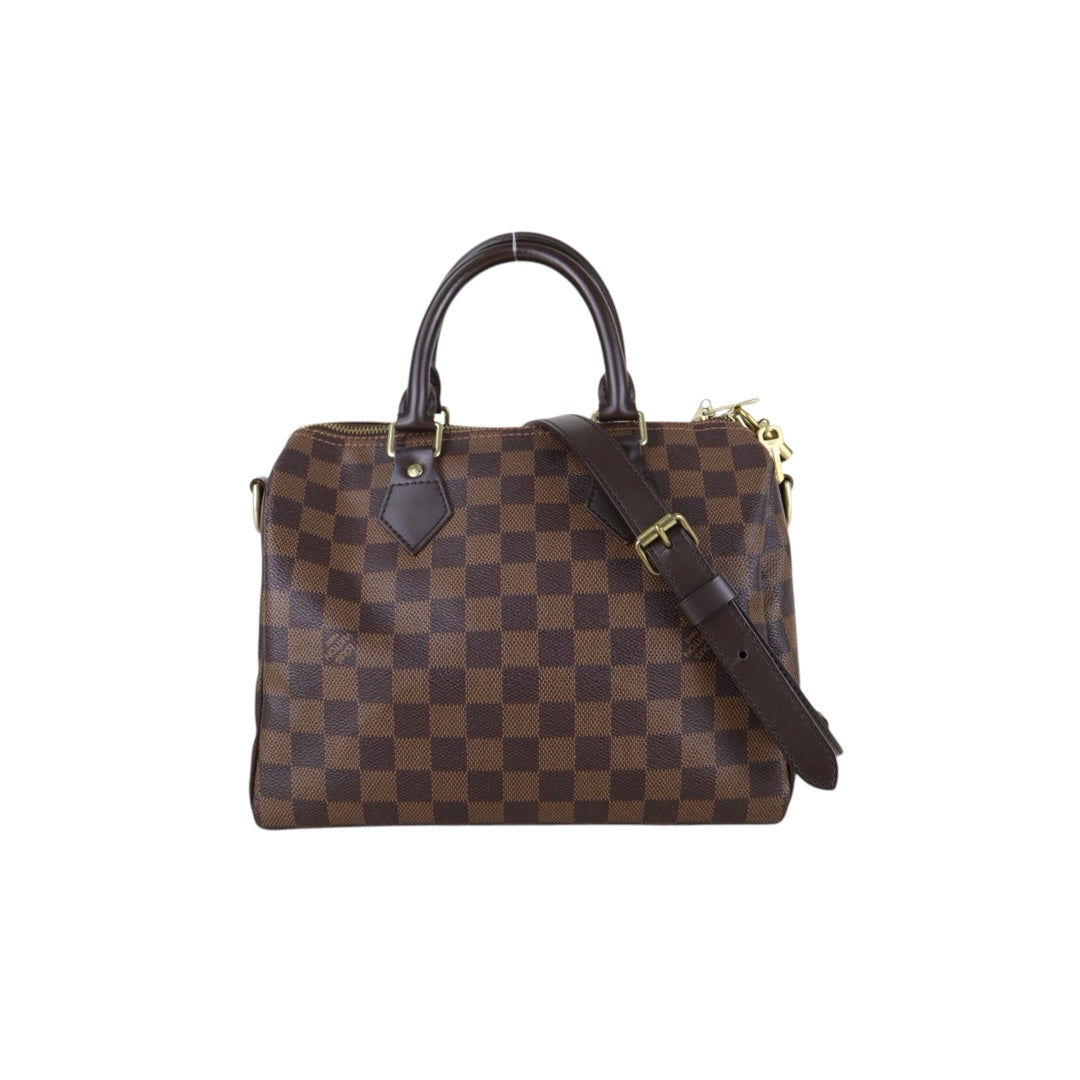 Include Entrupy Certificate of Authenticity｜Good ( Rank AB)｜ Louis Vuitton Damier Speedy 25 Hand Bag With Shoulder Strap ｜S26061503