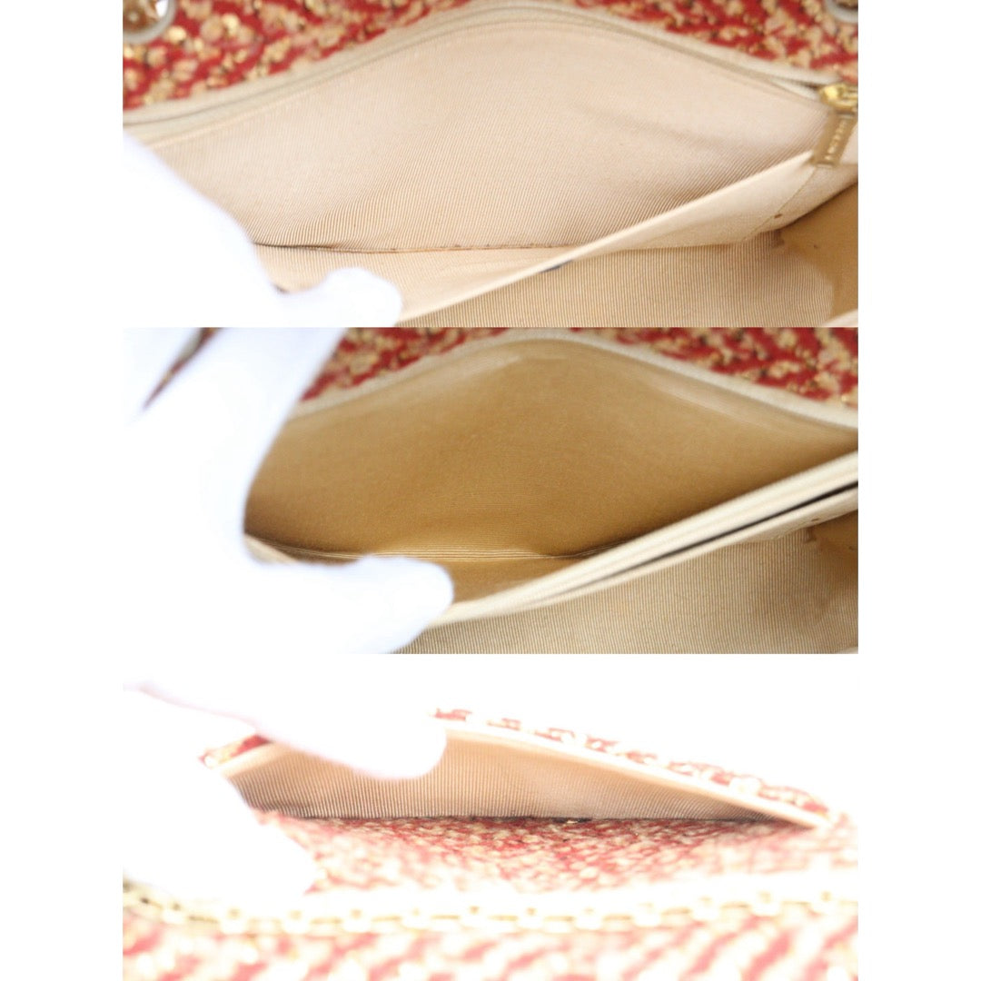 Very Good ( Rank A)｜ CHANEL Tweed Weave Single Flap 25 Shoulder Bag Made in 2000-2002Year｜Y25112501