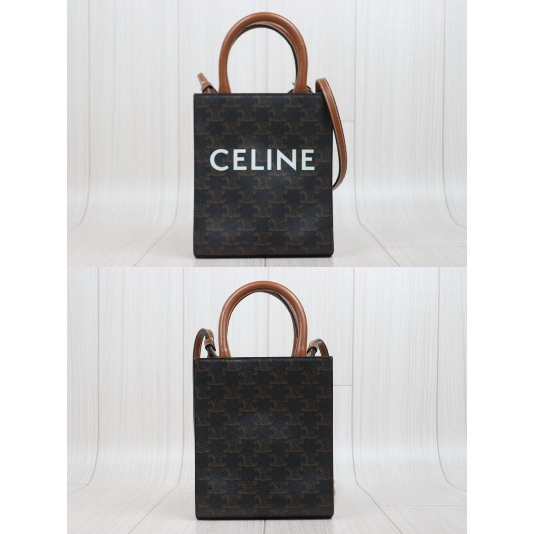 Good ( Rank AB)｜ CELINE Macadam MINI Tote Bag Shoulder Bag ｜W25122605