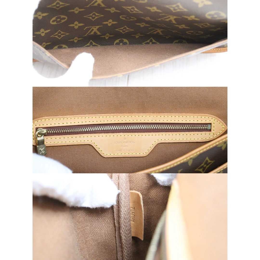 Include Entrupy Certificate of Authenticity｜Fair ( Rank B)｜ Louis Vuitton Monogram Satchel MM Shoulder Bag｜26022004