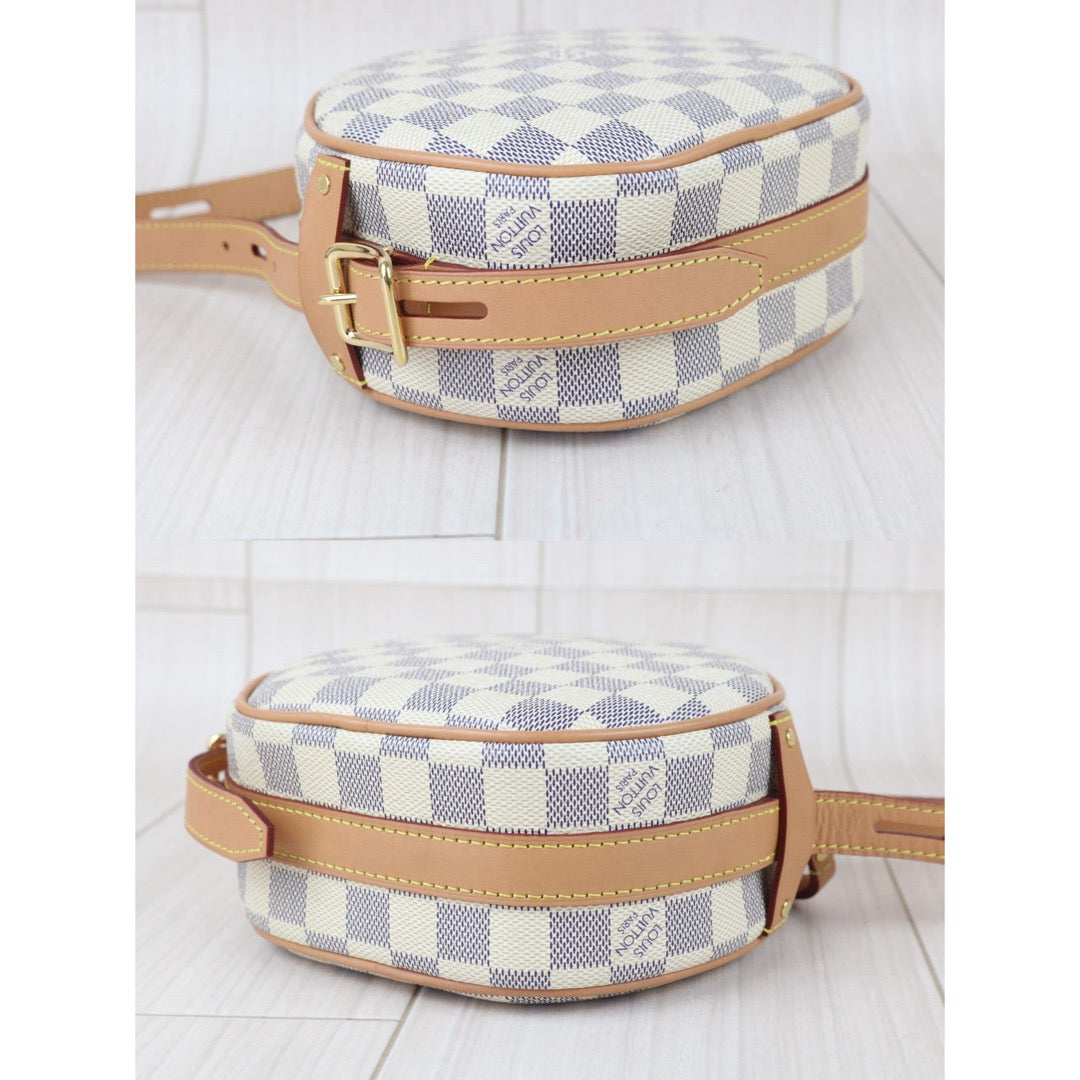 Include Entrupy Certificate of Authenticity｜Very Good ( Rank A)｜  Louis Vuitton Azul Boit Chapeau Supr PM Shoulder Bag｜X26051717