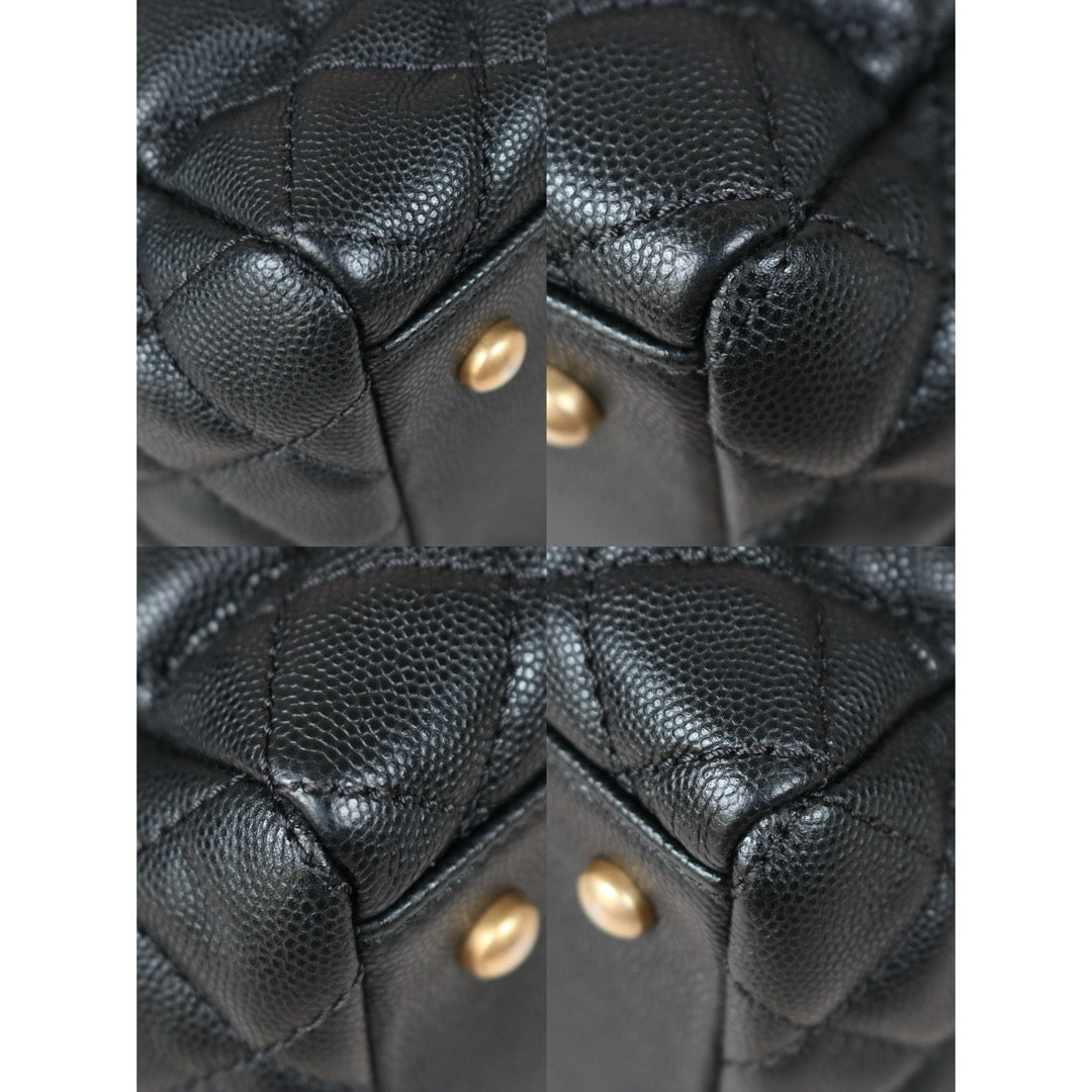 Very Good ( Rank A) ｜ CHANEL Matrasse Chain Tote Bag Caviar Skin Black  Made In 2018-2019 Year｜S24090501