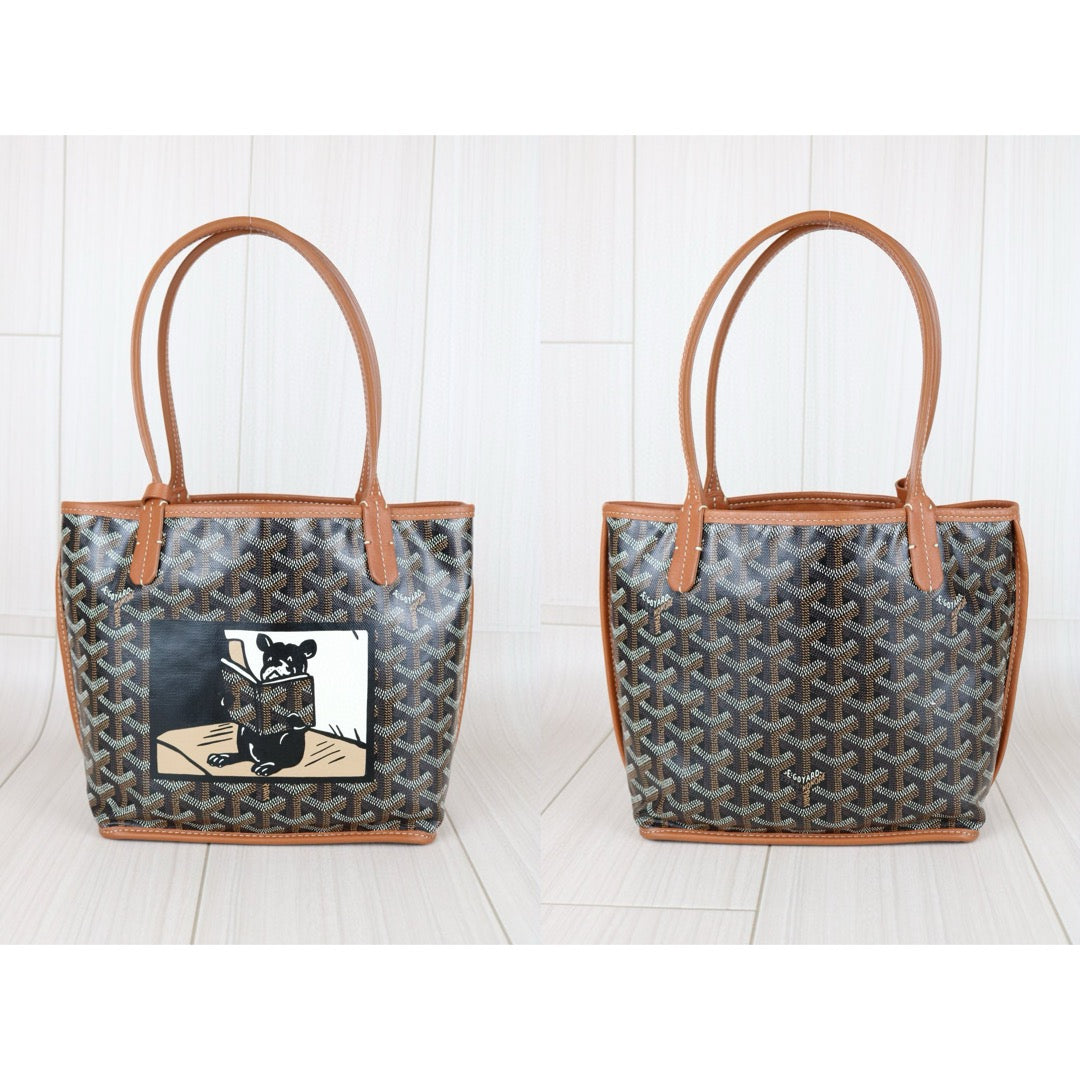 Very Good ( Rank A)｜ Goyard Anyone Mini Tote Bag Brown｜B25041503