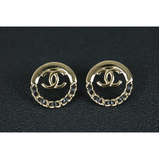 Very Good ( Rank A) ｜ CHANEL B22P Coco Mark Matrasse Chain  Earrings Made In 2022Year｜S26013101