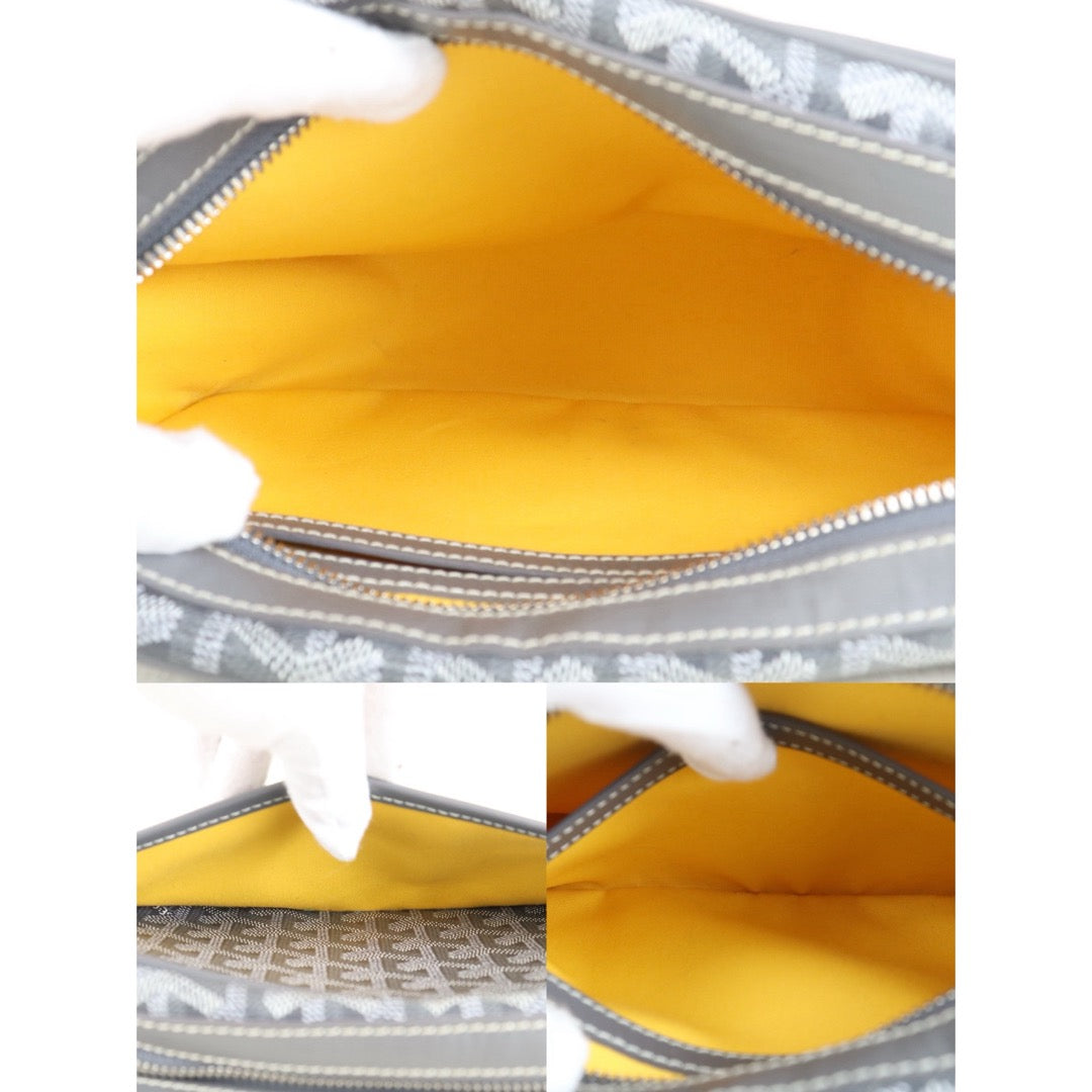Include Entrupy Certificate of Authenticity｜Very Good ( Rank A) ｜ Goyard Cap Vert Shoulder Bag Grey｜S26030824