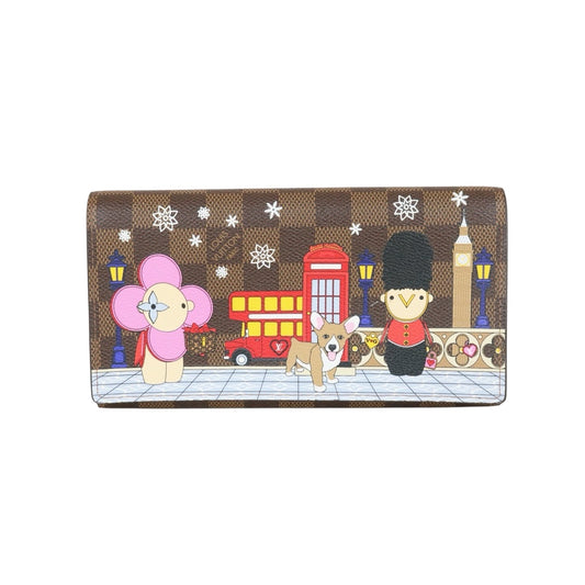 Very Good ( Rank A)｜  LV Damier Limited Edition Sarah Wallet IC Chips Model ｜X25071509