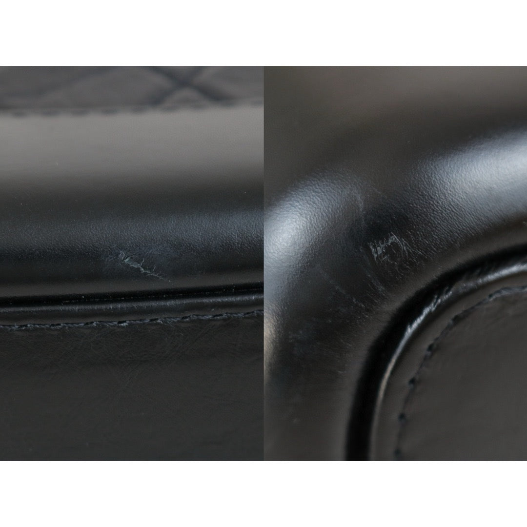 Very Good ( Rank A) ｜CHANEL PM Gabrielle Aged Calfskin Shoulder Bag Black Made in 2018 Year｜S24111810