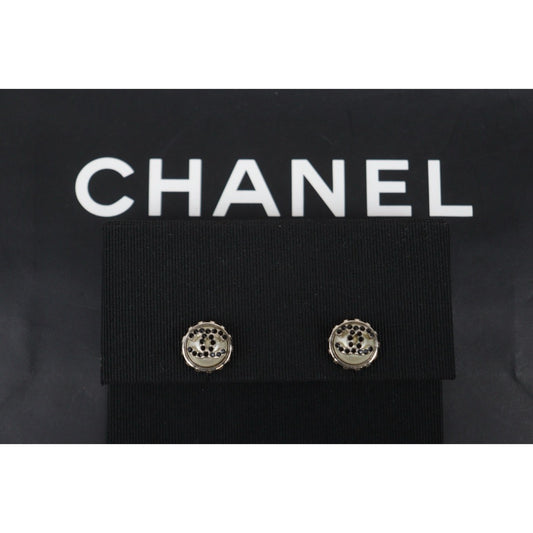 Include Authentic Detective Certificate of Authenticity｜Very Good ( Rank A) ｜ CHANEL 02C Coco Mark  Rhinestone Pearl Earrings Made In 2002Year ｜V26010912