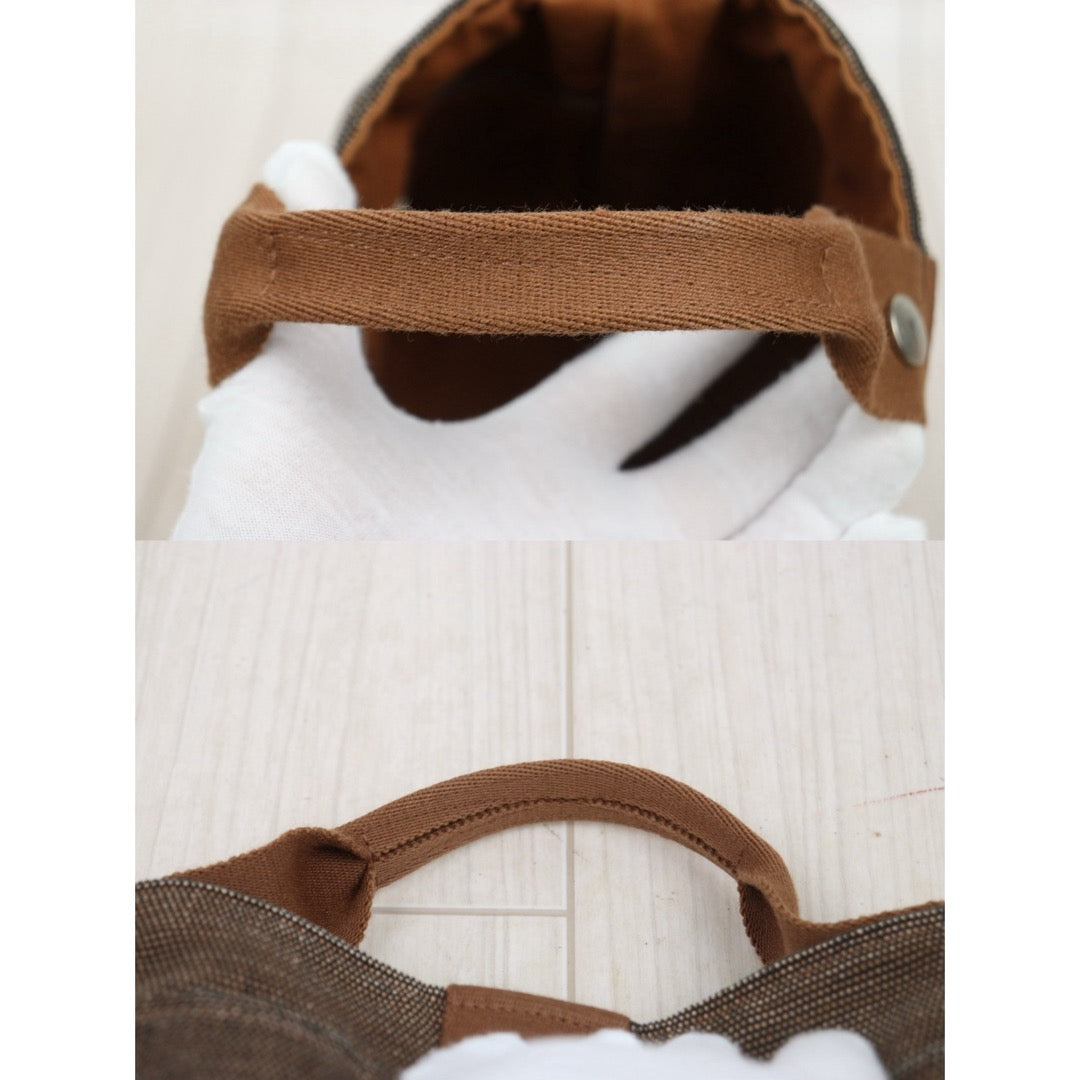 Good ( Rank AB)｜ Hermes Saxo Vintage Canvas Basket Brown PM｜V25102103
