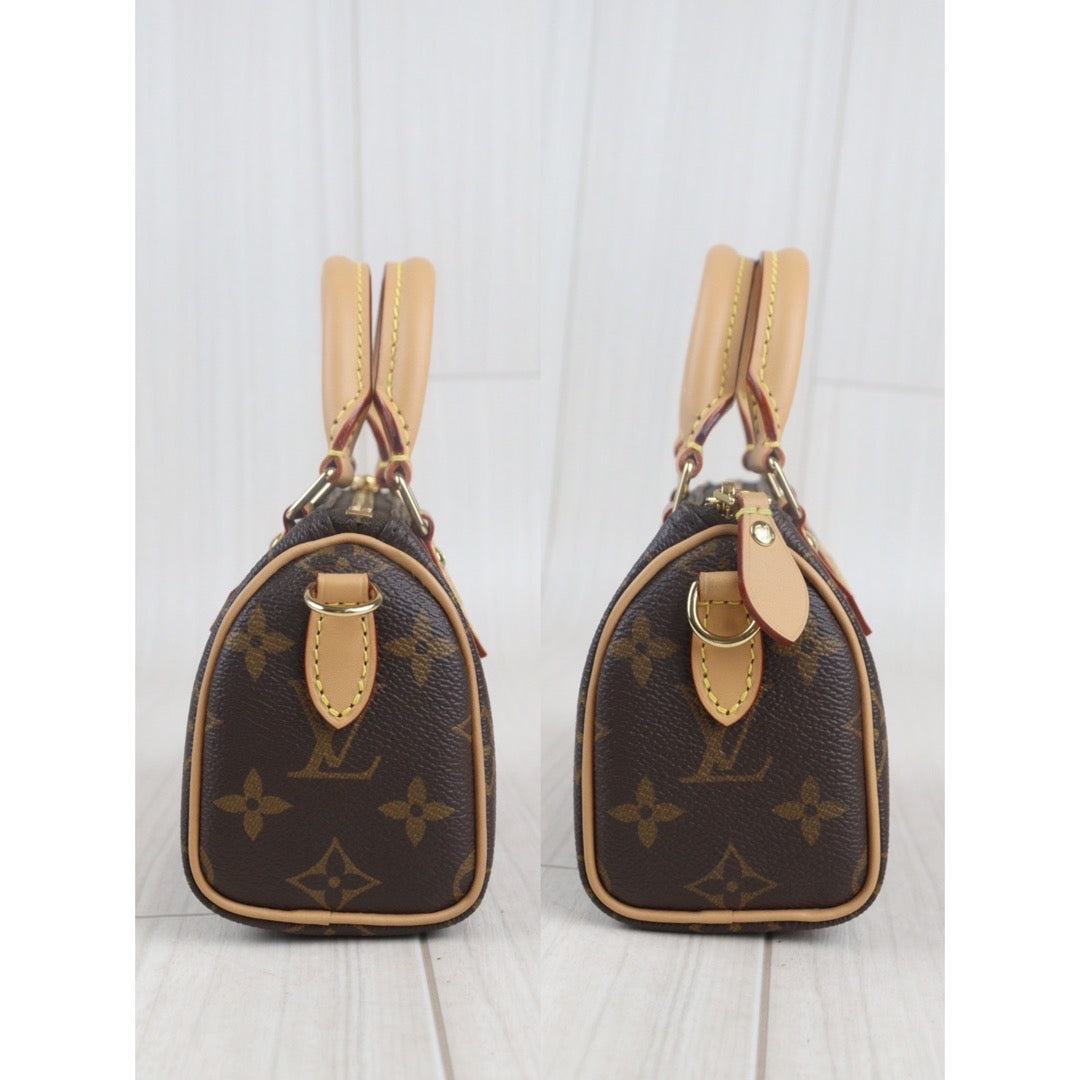 Rank A｜ LV Monogram Nano Speedy Handbag Shoulderbag ｜23083109